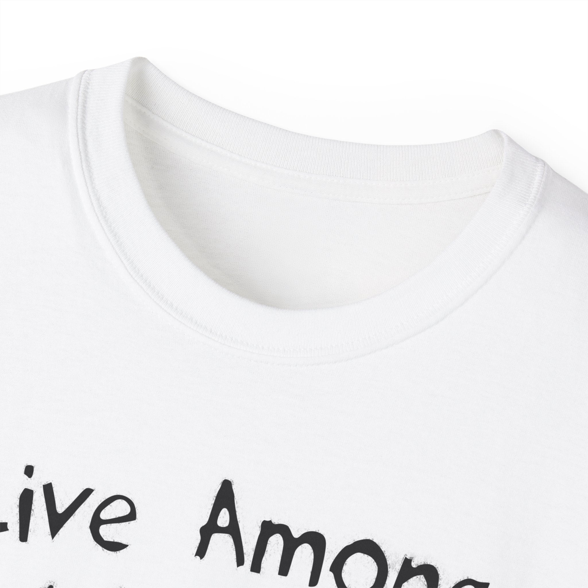 Live Among Demons - Unisex Cotton Tee (Front) - Damned Threads